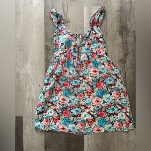 Aryeh Floral Cotton Sun Dress Size Small